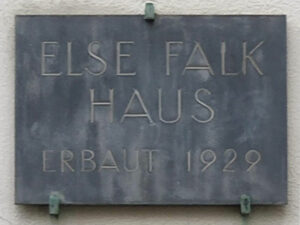 Gedenktafel am Else-Falk-Haus in der Bornheimer Str. 4 in Köln-Zollstock